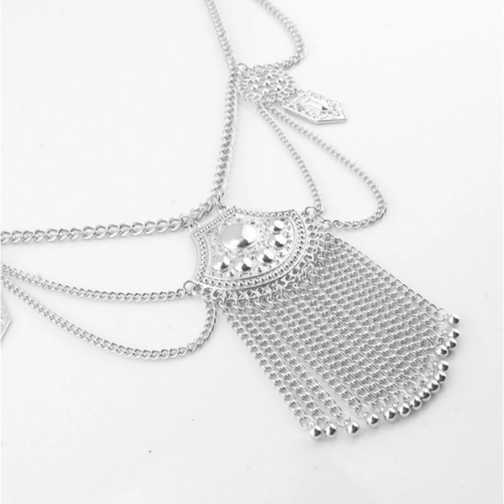 Boho Gold or Silver Belly Chain Layered Jewelry - Picture 6 of 6